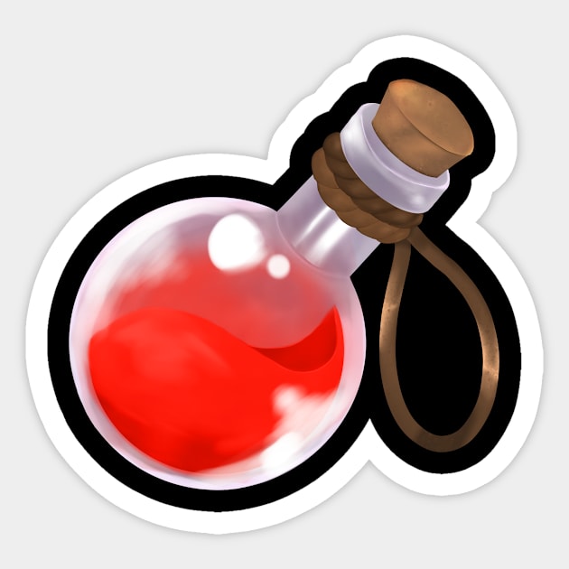 Fantasy Red Potion Sticker by DesignByKeawWan